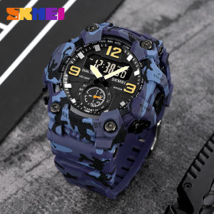 SKMEI Military Sport Digital LED Light Watches For Men Stopwatch Countdown 5Bar Waterproof Quartz Male Wristwatches reloj hombre