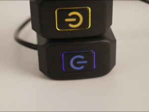 FUNTIMES Waterproof Motorcycle LED Power Switch - 22mm Universal Handlebar On/Off Control with IP65 Rating and LED Indicator