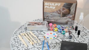 งานปั้นดินเหนียว DIY รูปปั้นทำมือ ไม่ใช้ไฟ ไม่ต้องอบ ปั้นดินเหนียวแห้งด้วยลม