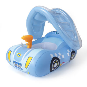Inflatable Swimming Ring Toy for Kids Water Park Float Tank Plane Shaped Seating Circle Pool Inflatable Boat Riding on Water