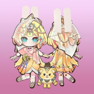 Đồ Chơi Búp Bê Toàn Thân Có Thể Di Chuyển Party Egg Nhân Vật Moon Goddess Bishit Đồ Chơi Thủ Công Sáng Tạo DIY Cho Trẻ Em