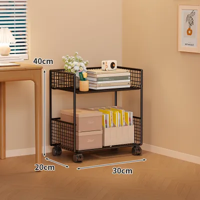 MUGG | Portable Bookshelf Trolley Multilevel