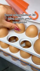 SG Box Penyimpanan Telur 3 Tingkat Rak Pengatur Telur Kulkas Dapur
