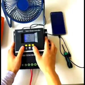 โซล่าร์ชาร์จเจอร์ Powland MPPT 100A ชาร์จเจอร์ ตัวควบคุมการชาร์จพลังงานแสงอาทิตย์ 12V 24V 36V 48V จอแสดงผล LCD สำหรับแบตเตอรี่ลิเธียม