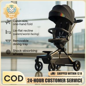 stroller for baby boys girl trolley cart for baby Isang pindot lang na natitiklop na may lalagyan ng tasa