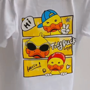 kaos anak bebek 3-12 tahun laki laki perempuan cotton combet 24s