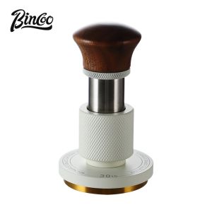 BINCOO Titanium Coffee Tamper 30 Pound Coffee Powder Hammer Constant Force Impact Thread Bottom Italian Coffee Machine Accessories Powder Pressing Tool 51MM/58MMM