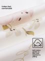 MiiOW | Breathable Thin Maternity Nightgown Women's Summer Home Clothes Sleepwear Cotton Blend Long Sleeve Midi Dress Round Neck. 