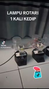 lampu rotary 24 volt truk petir  Rotary 24 volt rotary kilat 24 volt  lampu rotari 24 pol lampu rotary truk  2 mode 1x kedip 2x kedip bisa di atur 12/24 volt bisa
