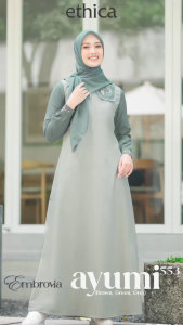 GAMIS ETHICA AYUMI 553 DRESS KEKINIAN TERBARUU DAILY KASUAL KULIAH KONDANGAN PREMIUM TERMURAHHH