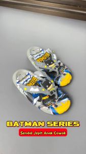 Sandal Jepit Karet Anak Laki Laki 1 2 4 3 5 6 7 8 9 10 Tahun Karakter Btman 089-A1 Abu