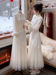 CHANGTONG | Đầm Dài Tôn Dáng Phong Cách Trung Quốc Elegante