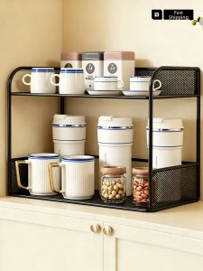 WUBUWEI | Cup Storage Organizer Table Shelf