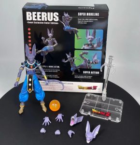 Bandai | Bandai Dragon Ball SHF God of Destruction Large Beerus Figure Anime Trendy Toy Model Ornament
