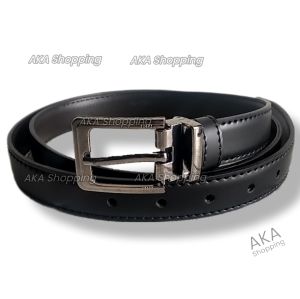 Ikat Pinggang Gesper Kecil | Anak | Wanita | Kulit Berkualitas | Hitam Polos | Lebar 2.3 cm