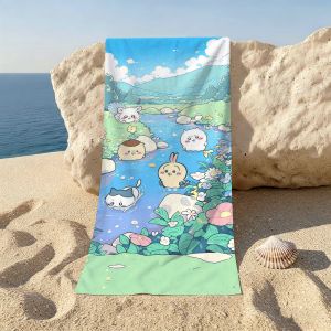 Chiikawa | Anime Japanese Carton C-Chiikawa-S Towel For Beaches Yoga Studios Gyms Hot Springs Swimming Pools And Picnics