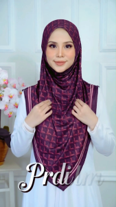 Tudung Moscrepe Printed | Tudung Sarung | Tudung Instant Printed | Tudung Corak | Free Size