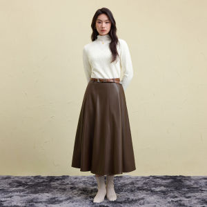 DUSHU | Oversized Semi-High Neck Knit Top