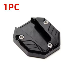 PINMOAP 1PC Motorcycle Kickstand Pad Side Stand Enlarger Anti Slip Foot Plate Heavy Duty Base Support For Electric Bike Scooter