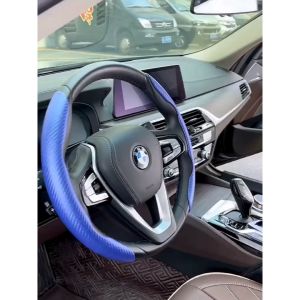 [ READY STOCK ] Carbon Fiber Steering Wheel Cover Universal  PU Leather Car Steering Wheel Protector