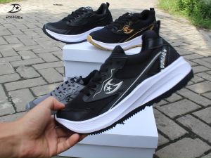 SNEAKERS DURGAD BLACK SEPATU HITAM PRIA DAN WANITA SEKOLAHKERJAOLAHRAGALARI. TERBARU 2024