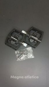 Pedal Sepeda Rockbros PD15 Hitam Bicycle Lock Pedals MTB Roadbike Dua Sisi Cleat Flat Aluminum Alloy Ultralight Non Slip