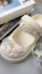 Set 10 Sticker Charm 3D chủ đề gấu thỏ trong Mayto gắn Dép Cross Dép Sục Cá Sấu JB-190