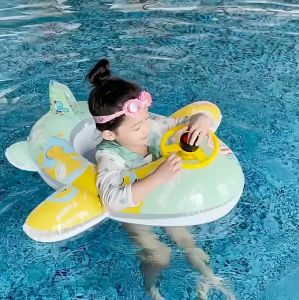 Phao Bơi Trẻ Em SWIM Máy Bay Có Vô Lăng Và Đế Ngồi