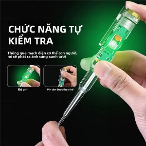Bút Kiểm Tra Điện Áp Xoay Chiều Không Tiếp Xúc Thông Minh Vôn Kế Kỹ Thuật Số Đèn Báo Tuốc Nơ Vít Điện Với Màn Hình Tương Tự Và Kỹ Thuật Số