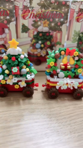Christmas Train Building Block Nano Block Kids Toys Gifts