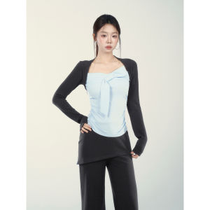YIKEXIAOYEMEI | Áo Knit Tay Dài Giảm Cân