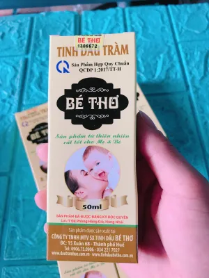Tinh dầu tràm cao cấp bé thơTinh dầu tràm nguyên chất Bé Thơ Huế (Chính hãng Công ty Sản xuất Tinh dầu Bé Thơ)