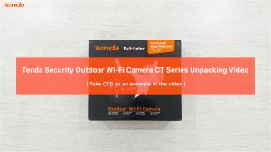 TENDA CT3 กล้องวงจรปิดไร้สาย Outdoor Wi-Fi Security Camera 2MP Full Color HD Night Vision IP Camera