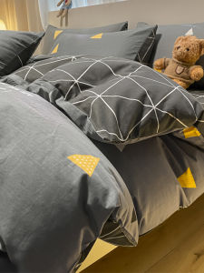 Red Peony Pure Cotton Bedding Set Four-Piece Suite All Seasons Popular Internet Bed Sheet Cover Duvet Cover Bedding Accessories