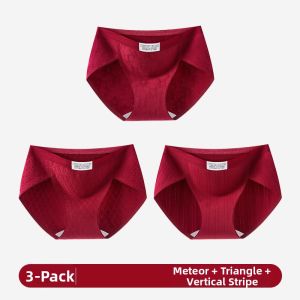 JIFANPAUL | Antibacterial Gusset Lace Red Cotton Womens Briefs