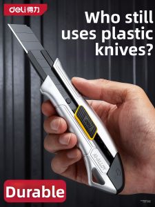 deli | Heavy Duty Full Steel Large Industrial Wallpaper Cutting Knife