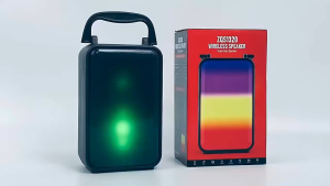 3-inch Wireless Bluetooth Speaker with Dynamic RGB Light TF Card AUX for Phone and Laptop Portable Mini Boombox ZQS1320