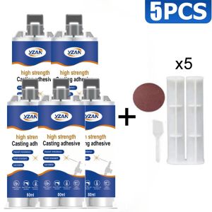 LOOLIFL | 50ml Cold Welding Glue Extra Strong Glue Metal Repair Adhesive Heat Resistance High Temperature Magic Plastic Industrial Repair Agent Sealant Includes mixing tools.