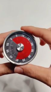 Stainless Steel Kitchen Mechanical Timer Student Time Management Reminder Countdown Timer Baking Alarm Clock with Magnet