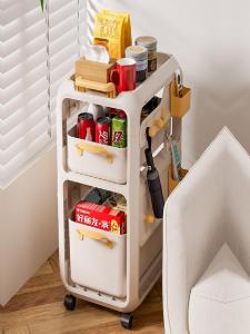 ตู้เก็บของแบบเคลื่อนที่ใต้โต๊ะหนังสือ ตู้เก็บของพกพาขนาดเล็กพร้อมล้อ ชั้นวางของสำหรับใส่กระเป๋าเป้ สำหรับใช้ในบ้าน