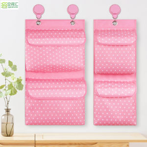 Oxford Cloth with Lid Hanging Multi-Layer Waterproof Hanging Bag Fabric Door Multi-Grid Hanging Bag Wall Hanging Storage Bag Storage