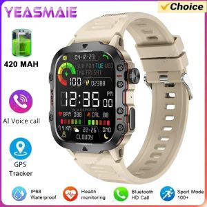 New in Military Smart Watch Women 3ATM Outdoor Sport  Watch GPS Fitness Tracker Health Monitor BT Calls Smartwatch For Men Women