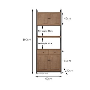 OUJUGEJIAJU | Industrial Multi-Layer Bookshelf