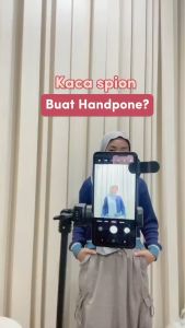 FREE REMOTE&POUCH Mirror Clip HP Klip Cermin HP Klip Kaca Praktis untuk Selfie & Konten dengan Kamera Belakang HP bisa Bluetooth