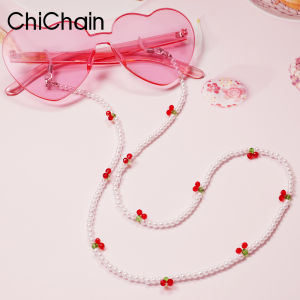 Fashion Transparent Crystal Glasses Chains for Woman Gril Crystal Black Beads Eyeglasses Necklace Metal Sunglasses Cord Lanyard