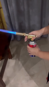 All Bronze Gas torch Welding Nozzle Heat Flame Gun Bronze Brazing Blow Torch Propane Gas Plumbing 