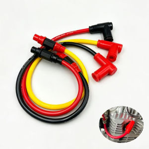 Universal Motorcycle Ignition Coil Spark Plug Iridium Power Cable For Dirt Bike Go Kart ATV Scooter Moped Yamaha Kawasaki