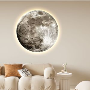 Planet Luxury Simple Round Glowing Decorative Painting