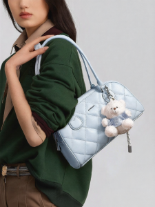 Just Star | New Bowling Boston Style Large Capacity Shoulder Bag