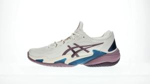 ASICS Women COURT FF 3 Tennis Shoes in Soft Oat/Dusty Mauve